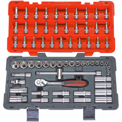 Coffret bi-matière avec coins renforcés Gamme ULTIMATE composée d'outils robustes, esthétiques et astucieux Finition chromée  ...