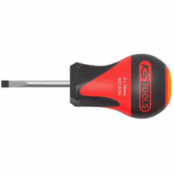 Tournevis ULTIMATE tom pouce Fente, 4 mm - L.38 mm Kstools DIN / ISO 5265 Lame extra courte Manche tri-matière Lame en acier  ...