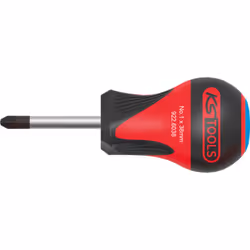 DIN / ISO 8764 Lame extra courte Manche tri-matière Lame en acier trempé Chromée avec pointe brunie Lame en Chrome Vanadium R ...