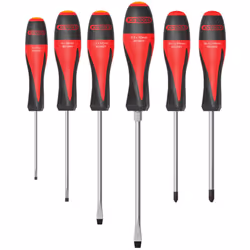 Manche tri-matière Lame en acier trempé Chromée avec pointe brunie Lame en Chrome Vanadium Résistant aux produits chimiques E ...