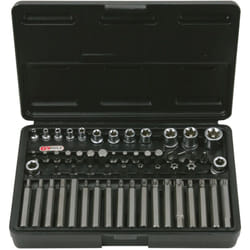 Ks Tools - Coffret de douilles et douilles tournevis torx® percé, 1/4''- 3/8'-1/2', 57 pièces - 922.4305