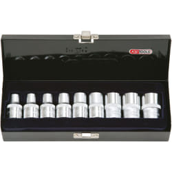 Kstools - ks Tools - Coffret de 9 douilles torx®, L.38 mm - 1/2'' - E10 à E24 - 922.1369