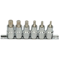 Kstools - ks Tools - Rail de 6 douilles tournevis xzn®, L.55 mm - 1/2'' - M5 à M14 - 922.1870