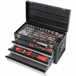 Description générale Ce coffre à outils équipé KS TOOLS Ultimate - 114 pièces est conçu pour un usage personnel et profession ...