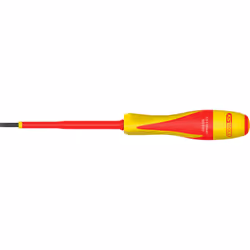 Selon DIN 5264 / DIN ISO 2380 Isolation selon IEC 60900 Manche bi-matière Code couleur empreinte Pointe brunie Acier Résistan ...