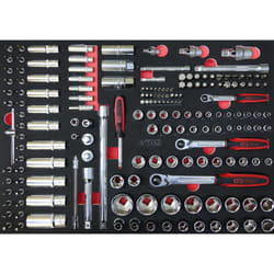Ks Tools - Module de douilles et accessoires 1/4'' - 3/8'' - 1/2'', 175 pièces - 711.1011