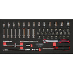 Module de douilles et accessoires ULTIMATE® 1/4'', 54 pièces