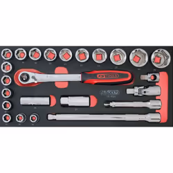 Module en mousse taille 1/3 Pour servantes et établis Empreinte des outils découpée au laser Mousse imputrescible - Carré d'e ...