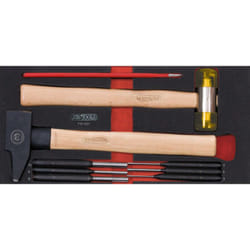 Ks Tools - Module d'outils de frappe manche bois, 9 pièces - 713.1101