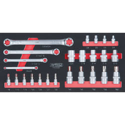 Ks Tools - Module de douilles ultimate et clés torx® 1/4 - 1/2, 25 pièces - 713.5008