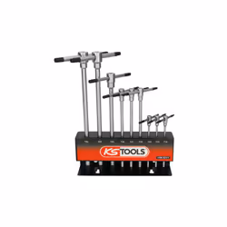 Description générale Jeu de clés TORX à poignées en T, comprenant 9 pièces idéales pour vis difficilement accessibles. Fabriq ...