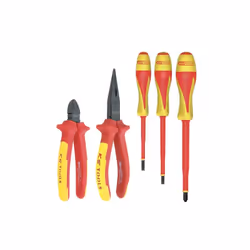 Présentation : Le jeu de pinces et tournevis isolés KS TOOLS Ergotorque Ultimate - 5 pcs - 117.1106 comporte 5 pinces Ergotor ...