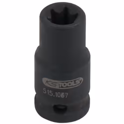 Torx E Carré d’entraînement selon DIN 3121 / ISO 1174 Version courte Pour actionnement de machines Tête brunie Chrome-Molybdè ...