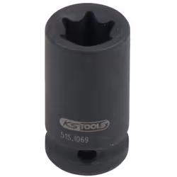 Torx E Carré d’entraînement selon DIN 3121 / ISO 1174 Version courte Pour actionnement de machines Tête brunie Chrome-Molybdè ...