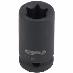 Torx E Carré d’entraînement selon DIN 3121 / ISO 1174 Version courte Pour actionnement de machines Tête brunie Chrome-Molybdè ...