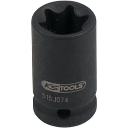 Kstools - 1/4' Douilles à chocs Torx e, courtes , E12