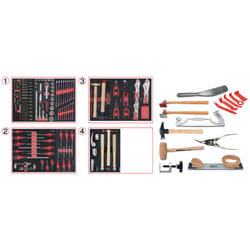 Ks Tools - Composition d'outils pour la carrosserie, 166 pièces - 714.0154