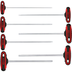 Jeu de clés mâles, poignée en t ribe ERGOTORQUEplus® extra-longue, 7 pcs, M4-M10
