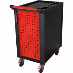 Kstools - RACINGline Servante d'atelier noir/rouge avec 7 tiroirs