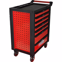 Kstools - RACINGline Servante d'atelier noir/rouge avec 7 tiroirs - Vue supplémentaire 5