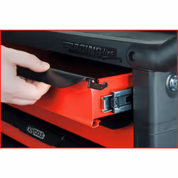 Kstools - RACINGline Servante d'atelier noir/rouge avec 7 tiroirs - Vue supplémentaire 7