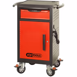 1 tiroir et 1 porte Glissières à roulements à billes 3 prises 220 V avec interrupteur à l'intérieur de la servante 1 tablette ...