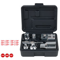 Kstools - 1/4+3/8+1/2+3/4 Jeu d'augmentateurs réducteurs CHROMEplus, 7 pcs