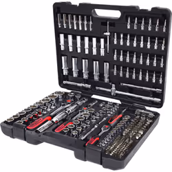 KS Tools 1/4inch + 3/8 inch  + 1/2  jeu de douilles Chrome Plus. 195 pcs.