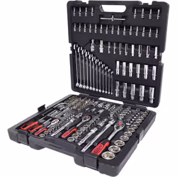 KS TOOLS 1/4+3/8+1/2 CHROMEplus Coffret de douilles, 216 pièces