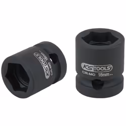 KS Tools 515.0063, Ensemble de douilles, 1/2", Métrique, 15 tête(s), 16 mm, Acier au chrome-molybdène
