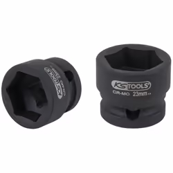 KS Tools 515.0072, Douille à choc, 1 tête(s), 1/2", Chrome-molybdène, 28 mm, ISO 1174, DIN 3129, ISO 2725-2, DIN 3121