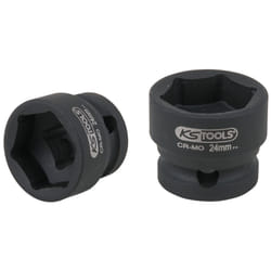 Kstools - ks tools 515.0073 - douille à chocs 6 pans 1/2'', l. 28 mm - 24 mm - uniquement pour utilisation à chocs - en chrome-molybdène