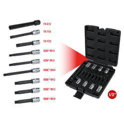 Kstools - 1/2 Jeu de clés à douilles pour vis de culasse, 9 pcs