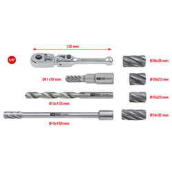 Kstools - 1/4 master Jeu d'alésoirs abs, 8 pcs