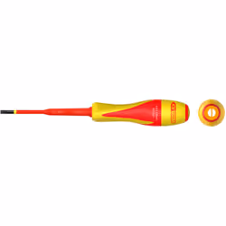 Selon DIN 5264 / DIN ISO 2380 Isolation selon IEC 60900 Manche bi-matière Code couleur empreinte Pointe brunie Acier Résistan ...