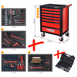 Chariot avec des outils KS Tools RacingLine; 515 unités - Vue supplémentaire 4