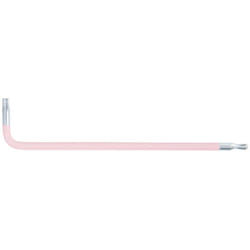Clé mâle coudée Torx à embout sphérique, XL, T10, rose