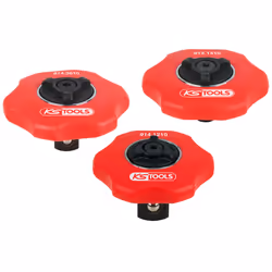 Kstools - Jeu de mini-cliquets réversibles sans manche, 3 pcs, 1/4 + 3/8 + 1/2