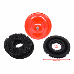 KS Tools 100.5070, Disque abrasif, Métal, 1500 tr/min, Noir, Rouge, Rond, 16 cm