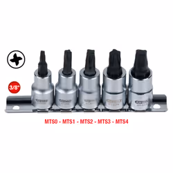 KS Tools 911.4010, Ensemble de douilles, 3/8", 5 tête(s), Sulfate de chondroïtine, DIN 3120, ISO 1174, 275 g