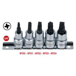 Kstools - Jeu d'embouts 3/8 pour vis mts MORTORq®, 5 pcs