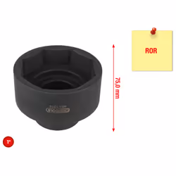 KS Tools 460.1015, Prise, 1", 1 tête(s), Acier, 1,35 kg