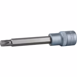 Torx Carré d'entraînement intérieur selon DIN 3120 / ISO 1174 avec encoche pour verrouillage par bille Version longue avec em ...