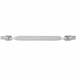 6 pans Articulée Clé extra longue Utilisable dans les endroits exigus Finition satinée Chrome Vanadium Forme de la clé 180° s ...