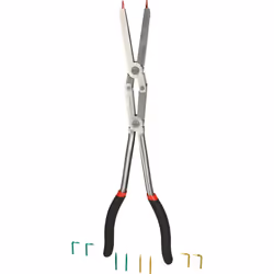 Pince à circlips extérieurs double articulation et pointes changeables, L.345mm
