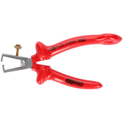 KS Tools 1000V Pince à dénuder avec oeillet de sécurité pour câble de sécurité
