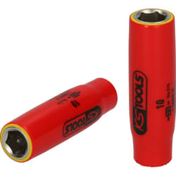 Douille 1/4' avec revêtement isolant, 4 mm, longue