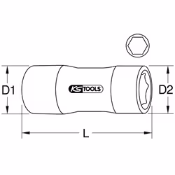 KS Tools 117.2347 douills et ensemble de douilles Prise - Vue supplémentaire 2