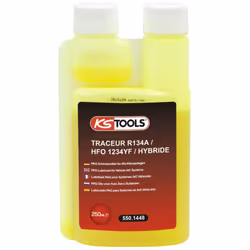 Traçeur fluorescent UV conforme à la norme SAE J2297 Permet la localisation rapide et précise des fuites de gaz frigorigène C ...