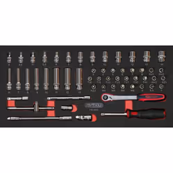 Kstools - Composition d'outils 7 tiroirs pour servante, 337 pièces